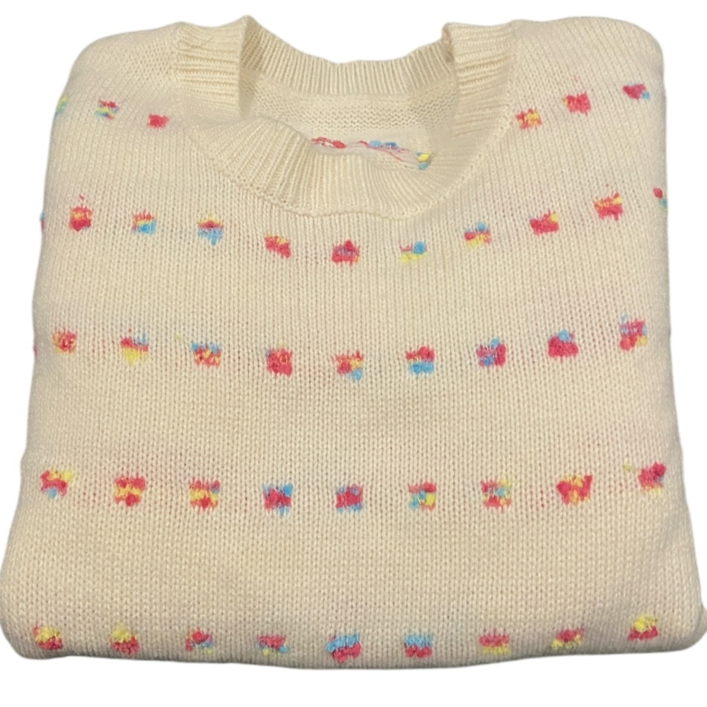 Cream knit sweater. Cupshe Sz small. VGC